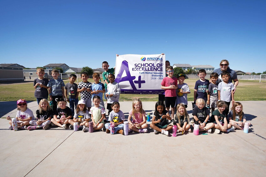 On Tuesday, Faith Mather Sossaman Elementary in the Queen Creek celebrated its designation as an A+ School of Excellence.