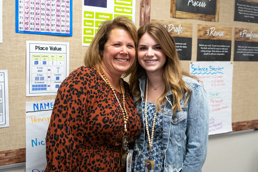 Dysart Unified School District first-year teachers Tamara Ansbach and her daughter Shelby Bach, 24.