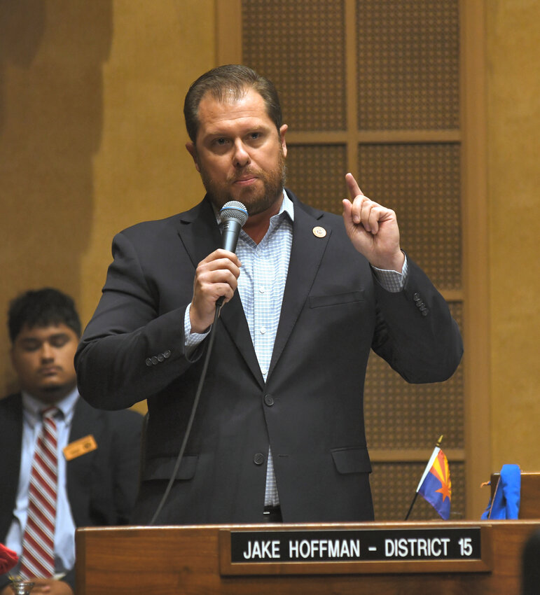 Sen. Jake Hoffman, R-Queen Creek, criticizes Republicans who say they prefer a law that allows a pregnancy to be terminated up to 15 weeks of pregnancy versus a near-total ban, saying it would still allow 95% of all abortions.