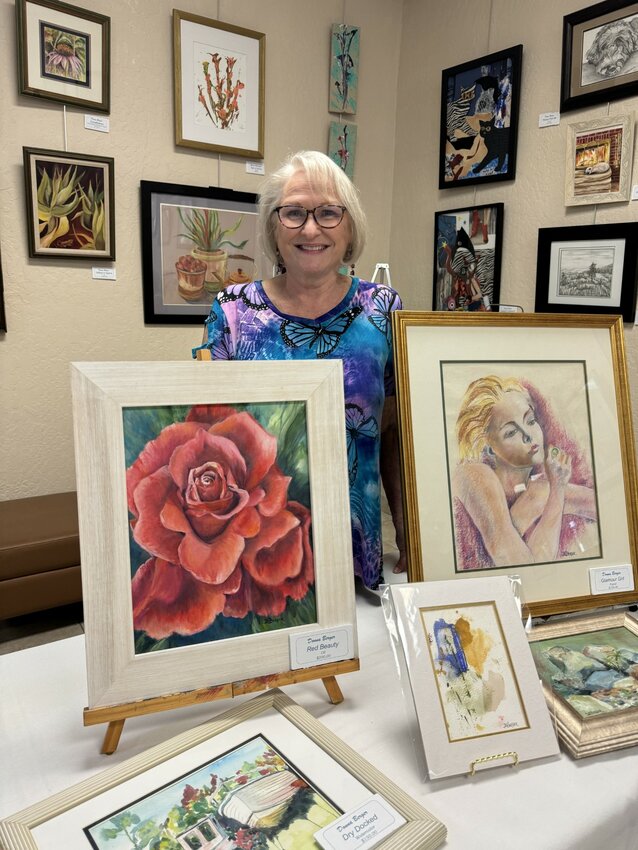 Local artists Donna Berger and Marion Wishnefski