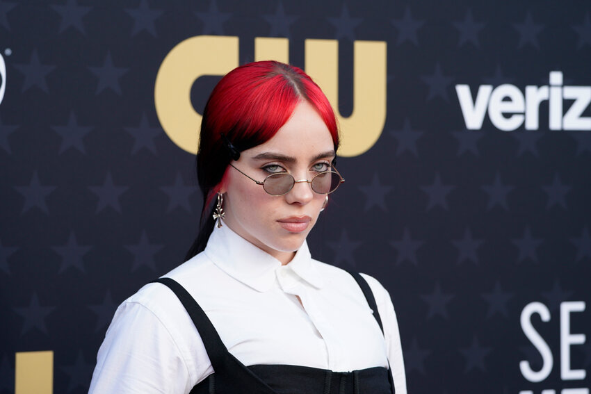Billie Eilish arrives at the 29th Critics Choice Awards on Sunday, Jan. 14, 2024, at the Barker Hangar in Santa Monica, Calif. Eilish will embark on a worldwide arena tour this fall. It kicks off in Quebec City in Canada on Sept. 29 and stopping in Glendale on Dec. 13.