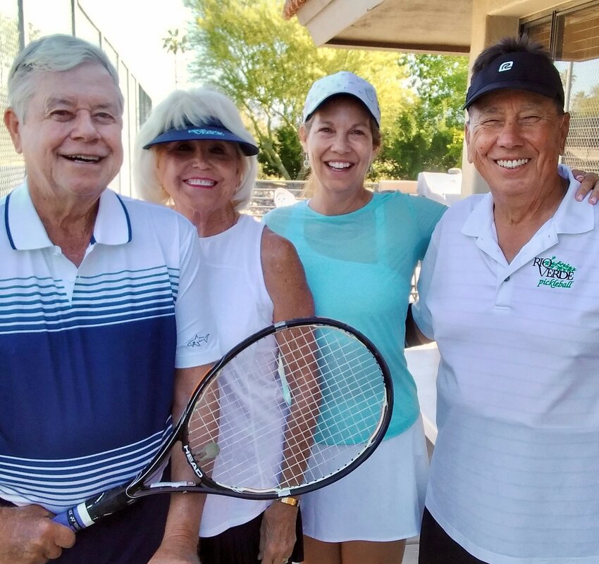 Leanne McMahon and Steve Graham (right) won the Division B championship, with Norm Kohn and Jerrie Ellis finishing second.