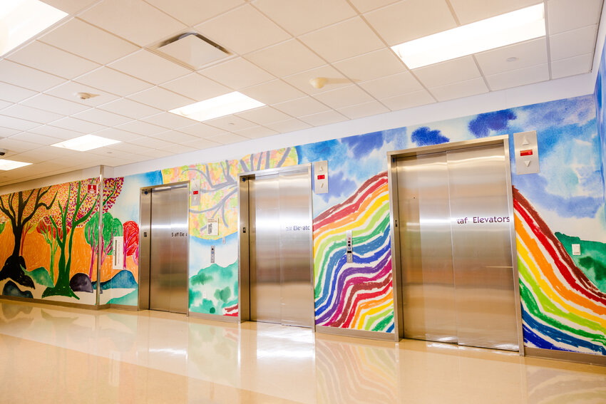 Phoenix Children&rsquo;s and nonprofit RxART collaborated and commissioned contemporary artist Shara Hughes to create a 407-foot art installation in the hospital where 70,000 children are transported each year.