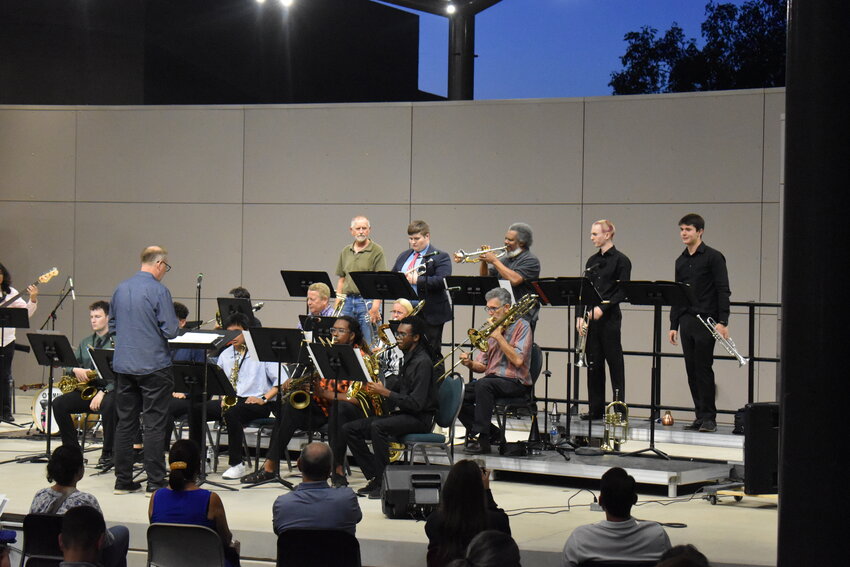 The Scottsdale Community College big jazz band played in the outdoor amphitheater on Monday, May 6. (Independent Newsmedia/George Zeliff)