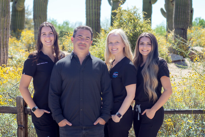 The medical team at LifeQuest Physical Medicine and Rehab in Queen Creek, which opens next month.