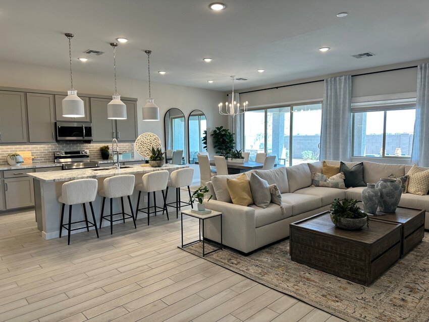 A look at a Landsea Homes model homes. Landsea has started selling homes at its new master-planned community, Wildera, in the San Tan Valley.