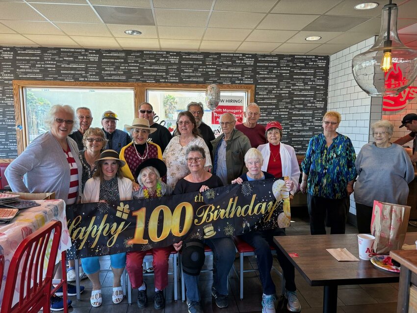Bonnie Grazier celebrated 100 years April 9 at Arby&rsquo;s among family and friends.