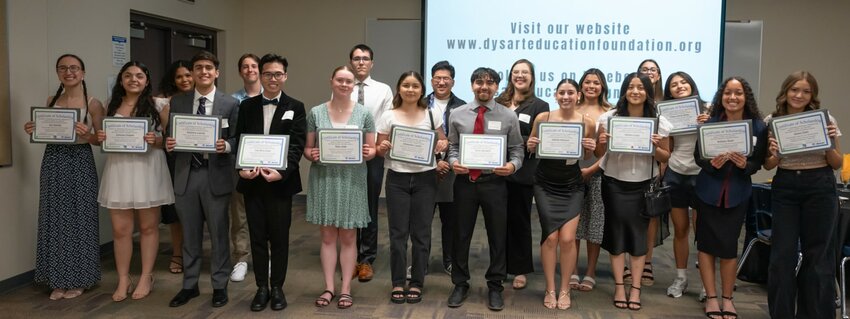 The Dysart Education Foundation annual scholarship awards dinner awarded $90,000 to 19 graduating seniors from the four Dysart Schools high schools.