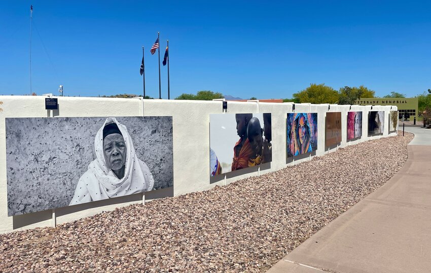 &ldquo;Expressions&rdquo; is the theme of the newest outdoor art gallery currently on display on the pumphouse wall at Fountain Park.