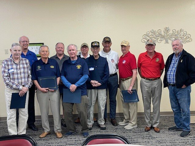 Eleven of the of the 12 veterans honored during the March 14 meeting of the Estrella Chapter of the National Society Daughters of the American Revolution.