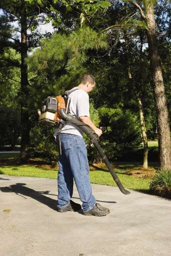 Health officials advise against using leaf blowers during high-pollution advisories.