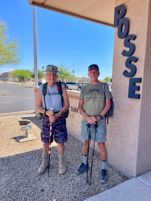 Jack Poeseke and Mal Fordham met while serving in the Sun City West Posse and share a passion for hiking.