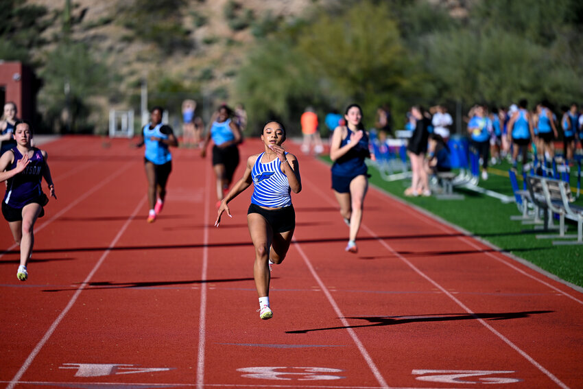 Abisia Scaife was one of four new sophomores on the track and field team, helping them be the second-largest class on the team. (Sumbitted photo/Kim Guerrette)