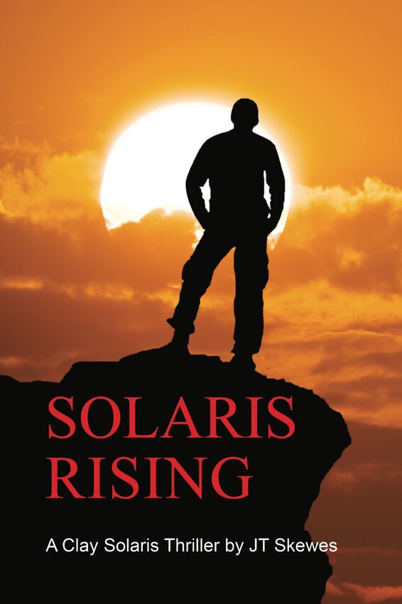 The cover of &ldquo;Solaris Rising,&rdquo; JT Skewes&rsquo; first novel.