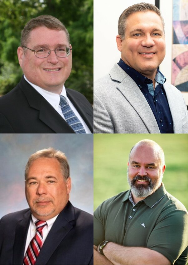 The Gilbert Town Council candidates are, clockwise from top left, Aaron Accurso, Kenny Buckland, Noah Mundt and Monte Lyons.