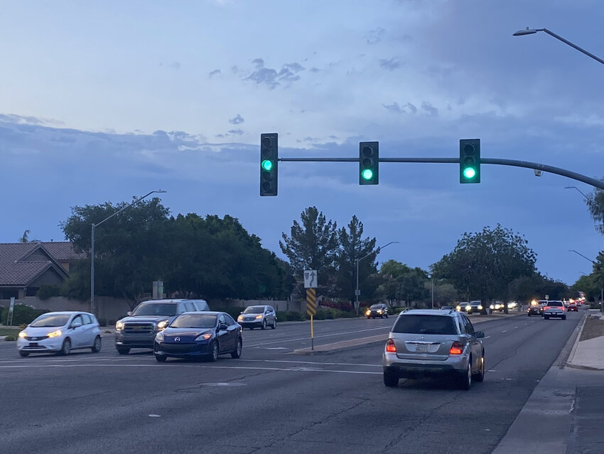 Traffic speeds down 67th Avenue in Glendale just north of Loop 101. In the capital improvement plan for the fiscal year 2025 includes improvements on 67th from Beardsley Road to Pinnacle Peak Road.