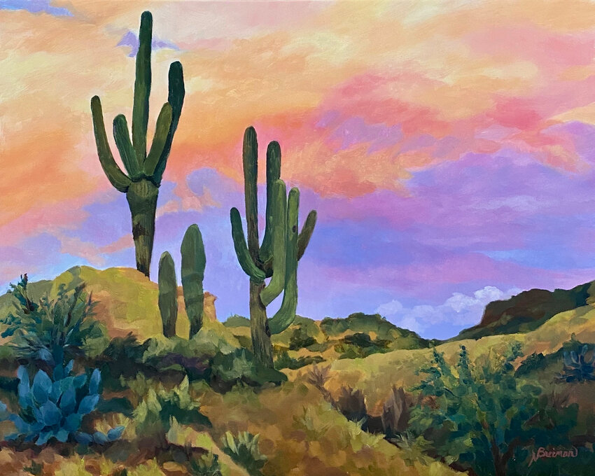 Nancy Breiman&rsquo;s &ldquo;Sky Candy,&rdquo; on oil, will be on display in the upcoming &ldquo;Fields of Color&rdquo; exhibit in downtown Phoenix.