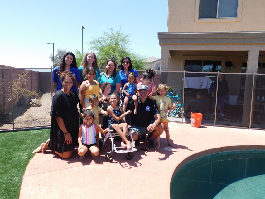 This year, Child Crisis Arizona announced the Weatherlys and 10 other Valleywide families &mdash; including one in Surprise &mdash; are recipients of pool fences.
