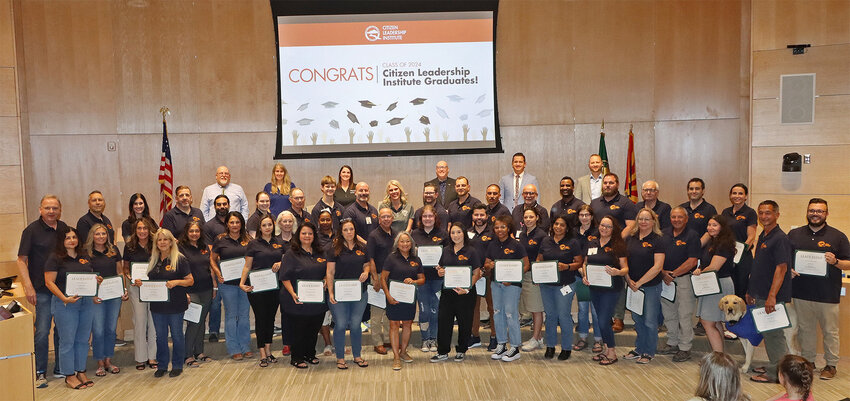 The queen Creek Town Council recently honored the 2024 graduates of the Queen Creek Citizen Leadership Institute