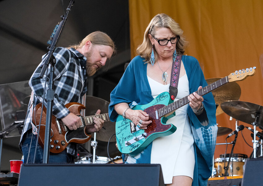 Derek Trucks and Susan Tedeschi of Tedeschi Trucks Band perform at the 2023 New Orleans Jazz &amp; Heritage Festival on April 30, 2023. The band will perform at Arizona Financial Theatre in Phoenix on June 11.