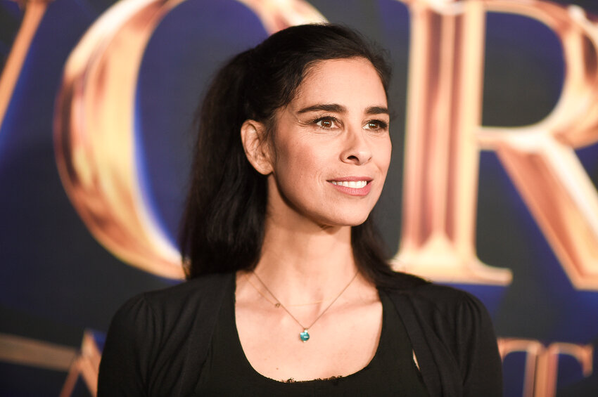 Sarah Silverman arrives at the premiere of &quot;History of the World, Part II&quot; on Feb. 27, 2023, at Hollywood Legion Theater in Los Angeles.