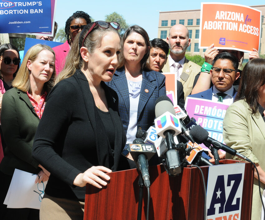 Mesa Democratic Sen. Eva Burch is one of four Democratic lawmakers wanting a legal opinion from state attorney general Kris Mayes on when women in Arizona can legally get an abotion after the 15th week of pregnancy and when doctors can perform them without risking going to prison. (Capitol Media Services/Howard Fischer)