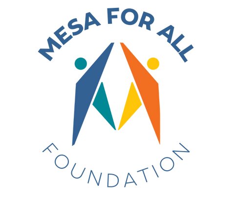 The Mesa For All Foundation's new logo.