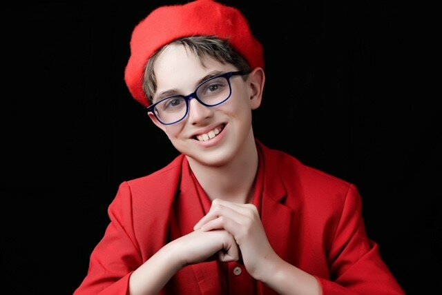 Edward Oster, 13, is Cat in the Hat.