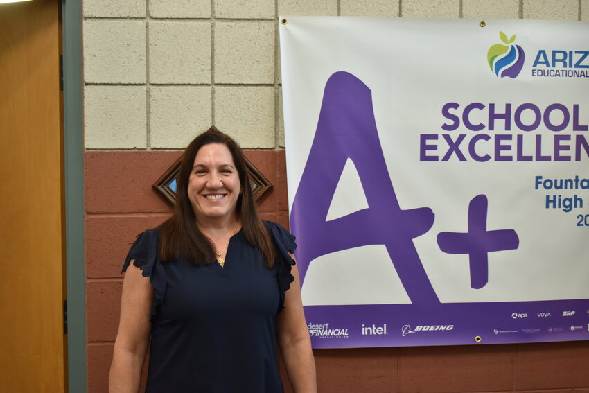 New high school principal Barrie Pinto wants to keep Fountain Hills High School on track as an &ldquo;A+&rdquo; school of excellence. (Independent Newsmedia/George Zeliff)