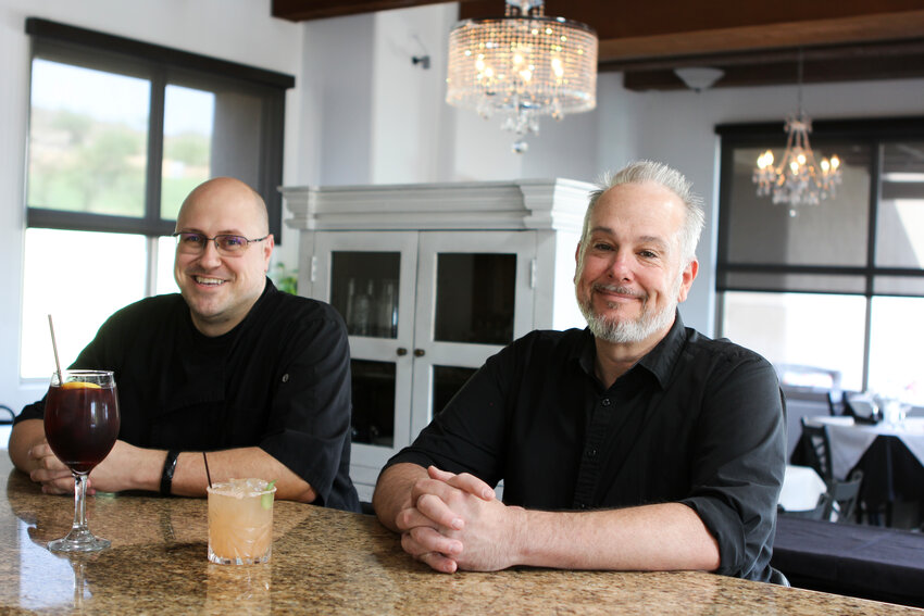 From left, Pietro&rsquo;s owner and Executive Chef Adam Frost with front-of-house Manager Matthew Oliver.