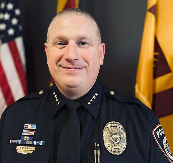 Nineteen-year veteran of the ASU Police Department John Thompson has been named the department's new chief of police.