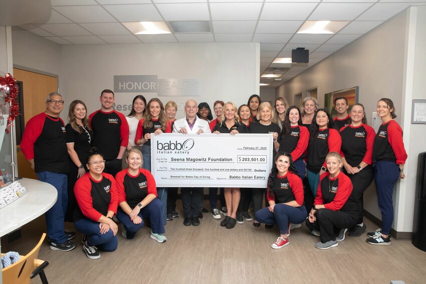Babbo Italian Eatery recently raised  over $200,000 for pancreatic cancer research at HonorHealth.
