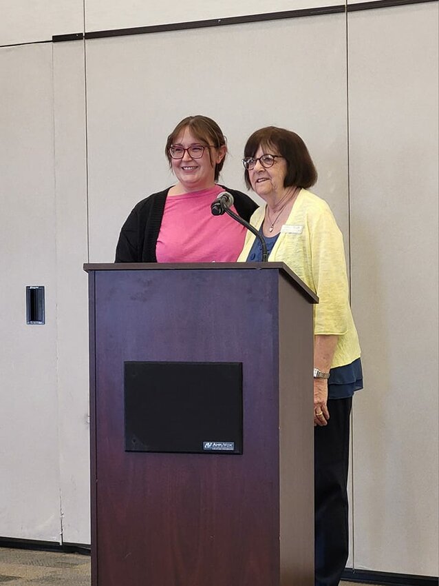 The Fountain Hills Women&rsquo;s Club recently presented Fountain Hills Theater Box Office Manager Allison Hacker with a check for $1,000 as a &ldquo;thank you&rdquo; to the theater for its printing of the recent club fundraiser programs.