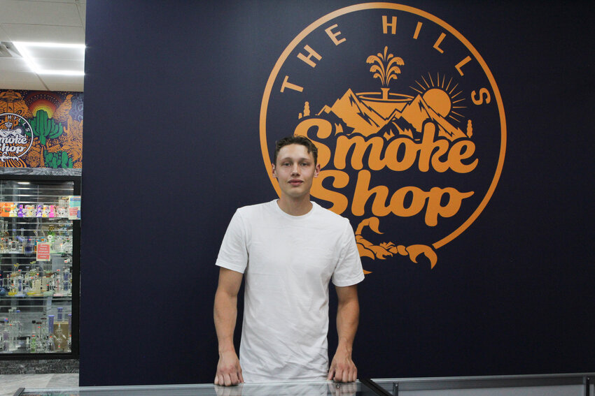 The Hills Smoke Shop owner Hunter Steffens.