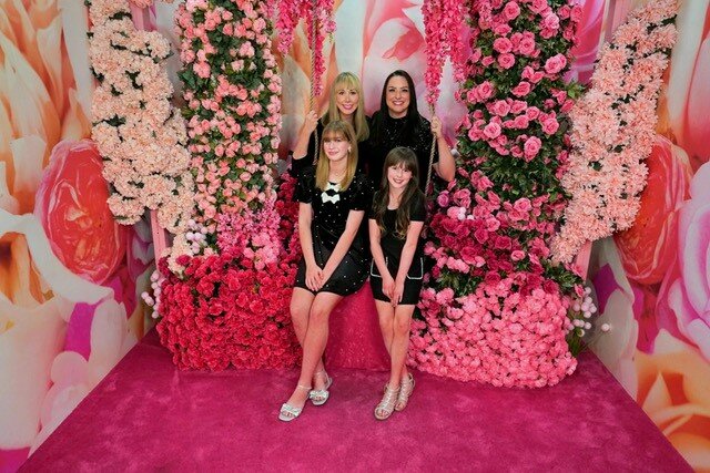 Clockwise from left, sisters Shannon Underwood and Kelly Erdos collaborate on a new musical script with daughters, Audrey Erdos and Paige Underwood.