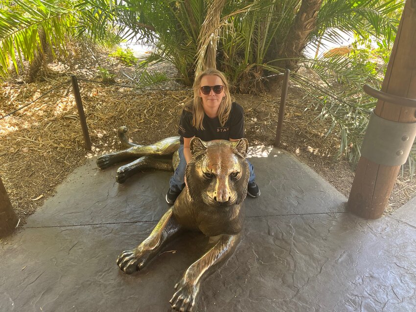 Christina Lamar, Copper State Credit Union vice president of member services, takes a break during the credit union