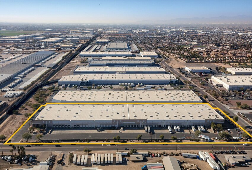 The warehouse in the foreground used by the Bose Corp. recently sold for $36 million. (Cushman & Wakefield)