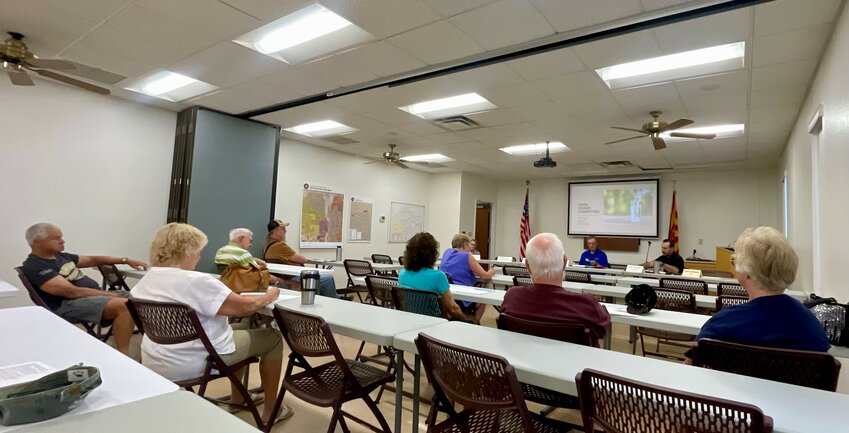 Property Owners and Residents Association Water Committee Chairman David Hunter updated Sun City West residents on the topic of water in the community.