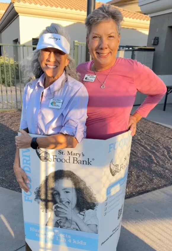 Linda Pitsch and Hope Ernst, co-chairs for the 2024 food drive
