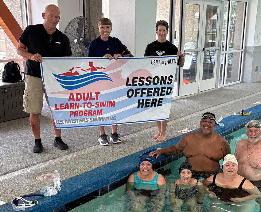 Pictured, in front, are Barbara Cline, Peggy Campbell and Sherie Balthazar; in back are Dwayne Crossland and Ron Campbell; on deck are Greg Carter, ALTS assistant, Barb Sloan and Beck Ettien, ALTS instructors.
