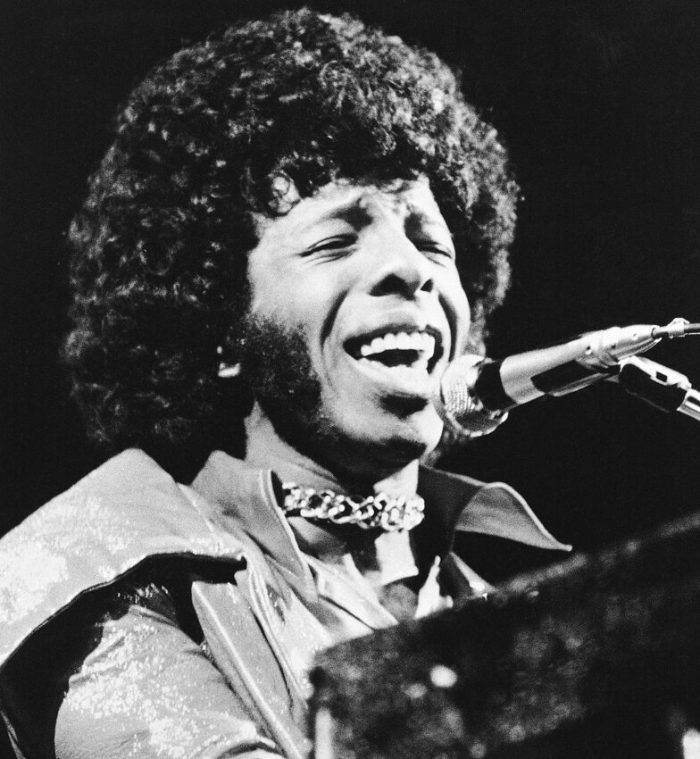 Rock star Sylvester &ldquo;Sly&rdquo; Stone of Sly and the Family Stone appears in April 1972.