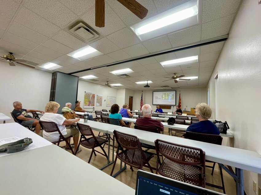 Property Owners and Residents Association Water Committee Chairman David Hunter leads monthly water meetings open to all residents.