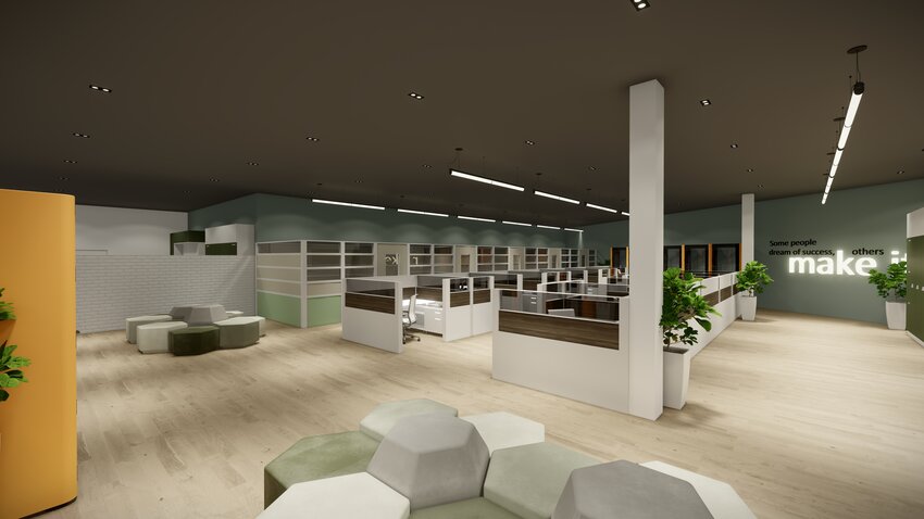 The new Work and Stay concept opening Aug. 1, lets parents work remotely from their childcare facility.