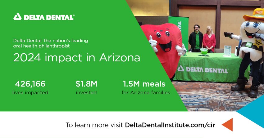 Scottsdale headquartered Delta Dental of Arizona gave $1.8 million back to communities across the state in 2024.
