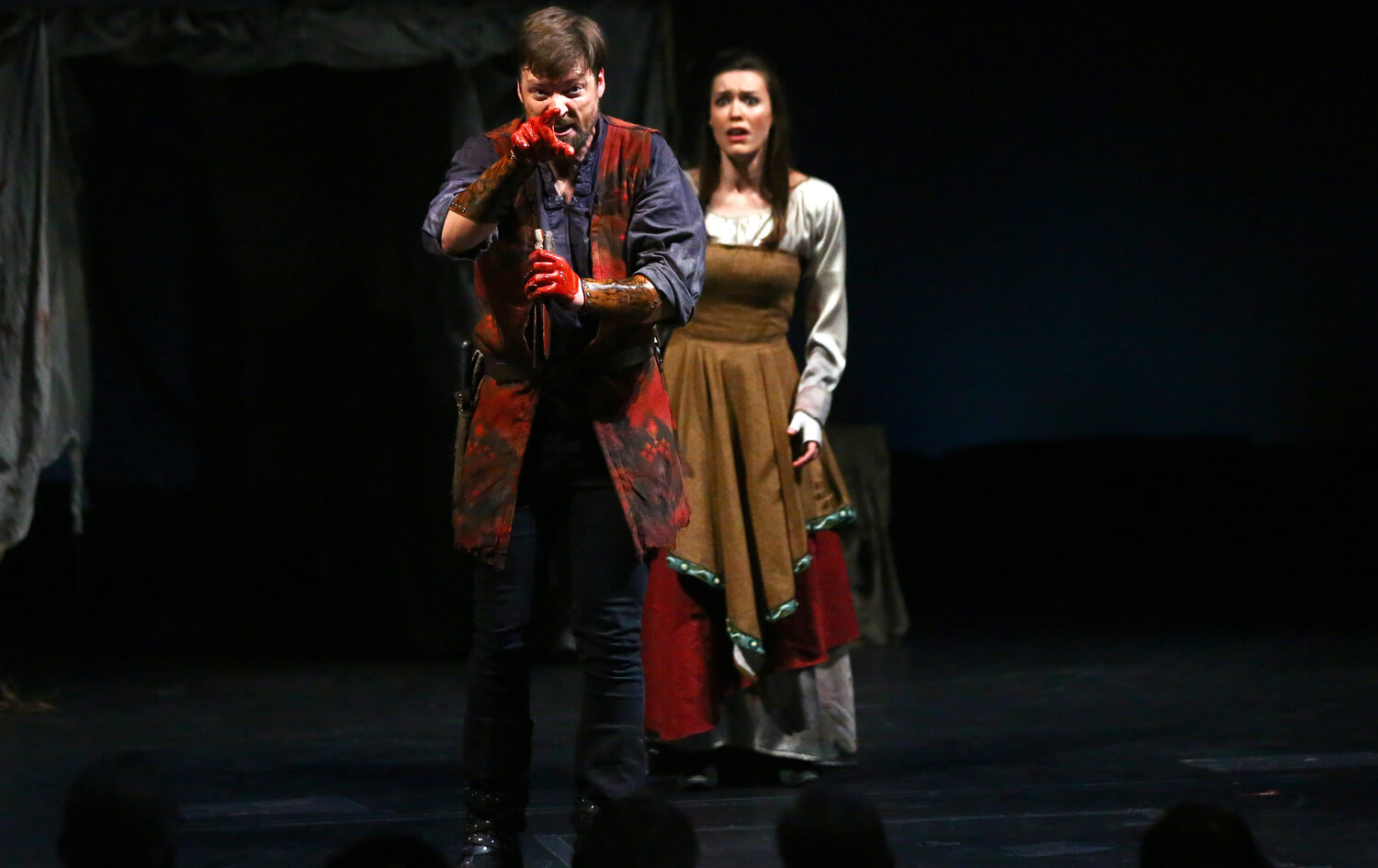 Actors stage a past production of “Macbeth” at Southwest Shakespeare Company in the Valley.