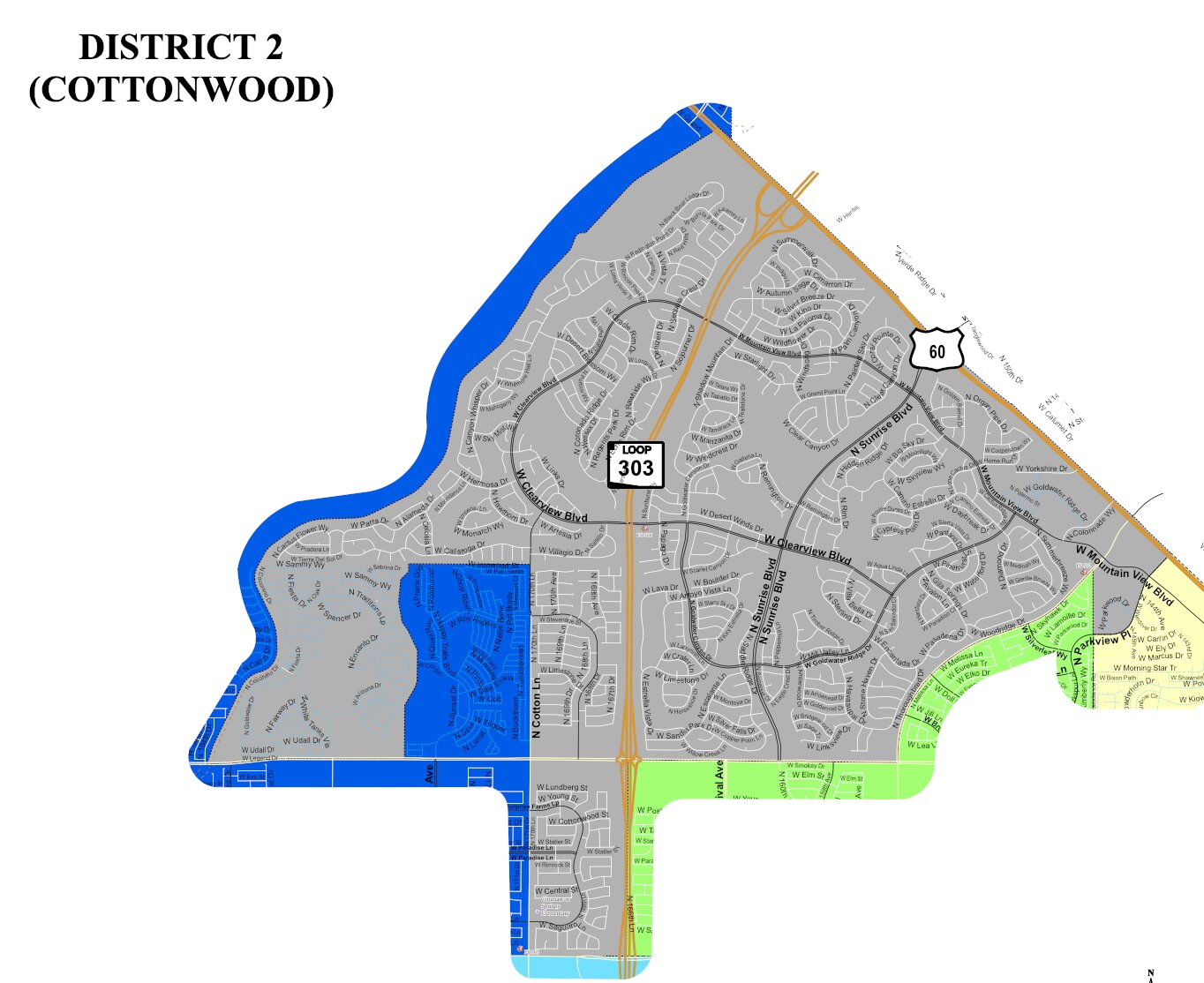 Map of Surprise City Council District 2