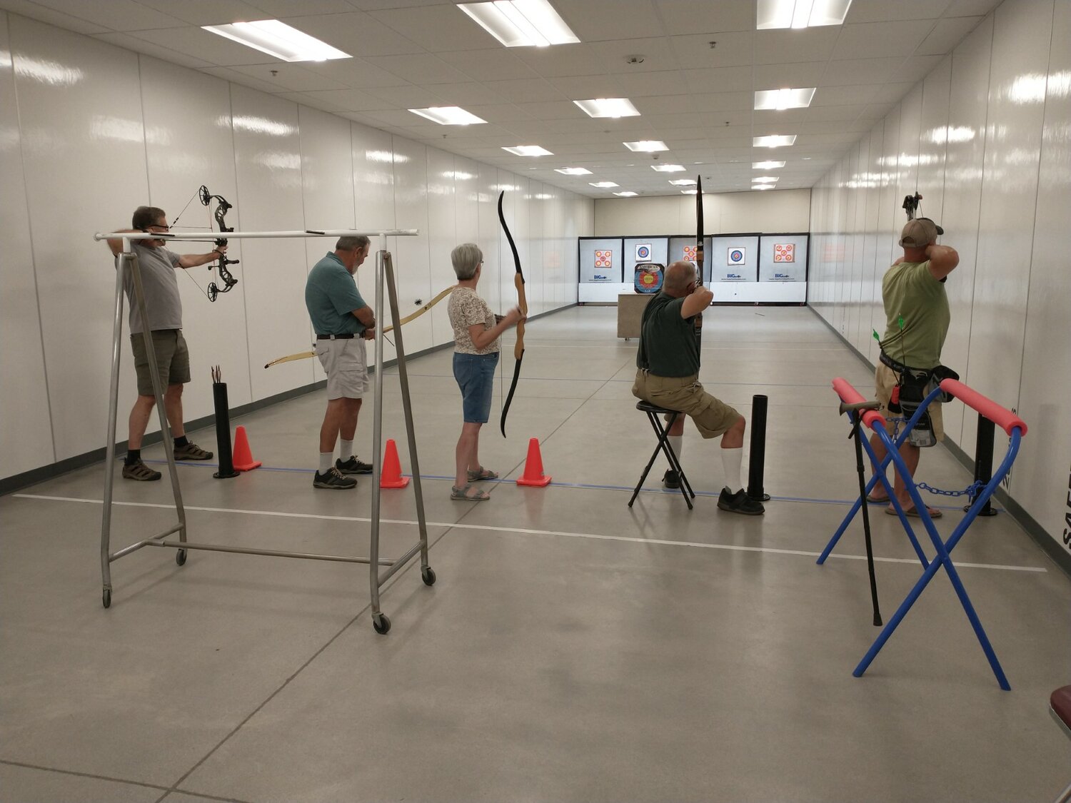Pictured are members at a recent archery event.