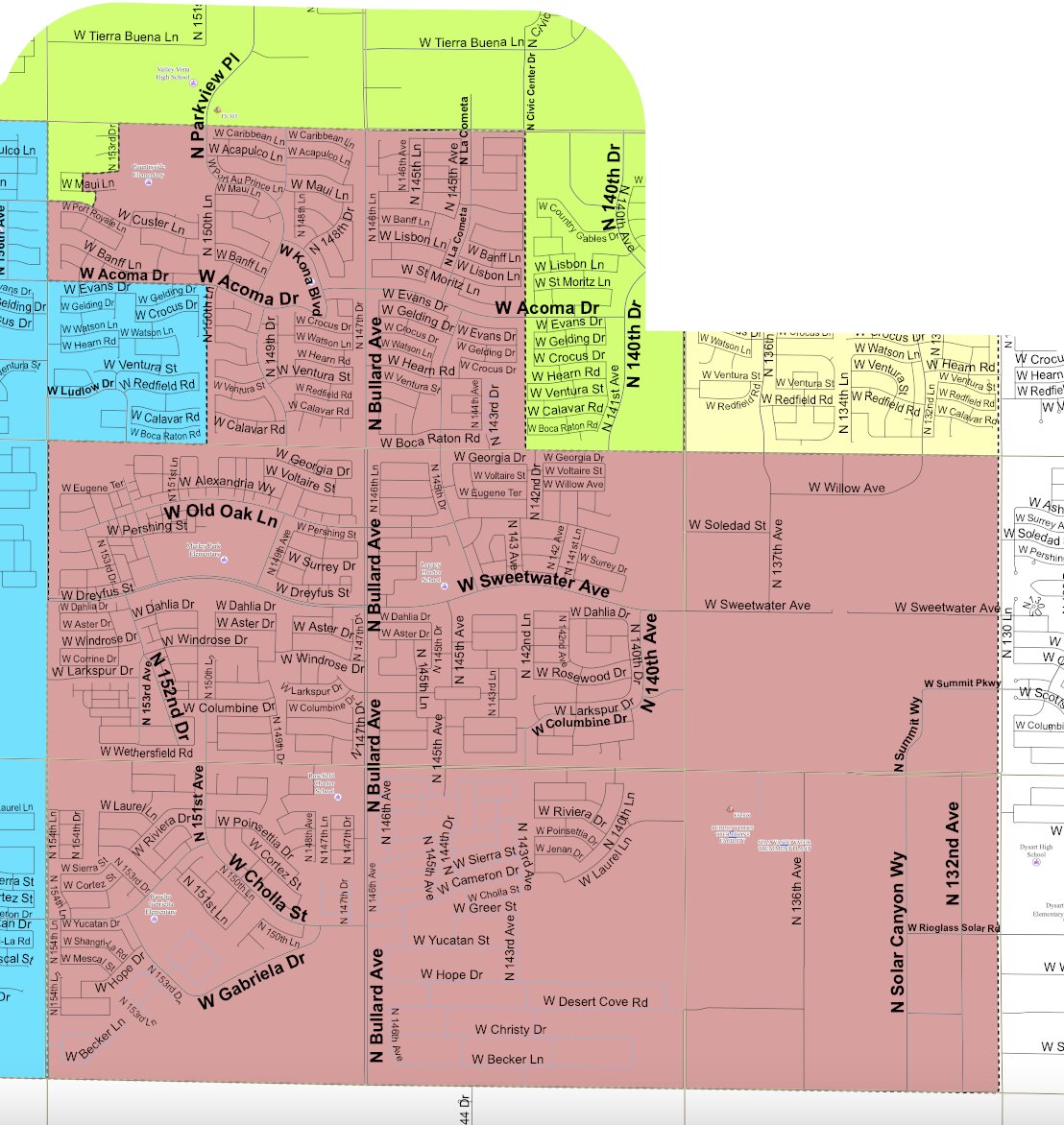Surprise City Council District 6 map.