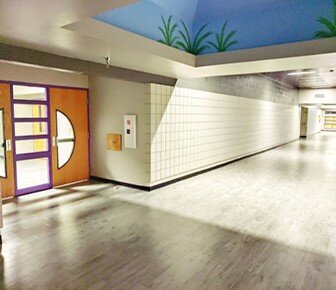 Interior painting at Playa del Rey Elementary School is one of the many capital projects done in the past summer from bond money approved by voters in the Gilbert Public Schools area.