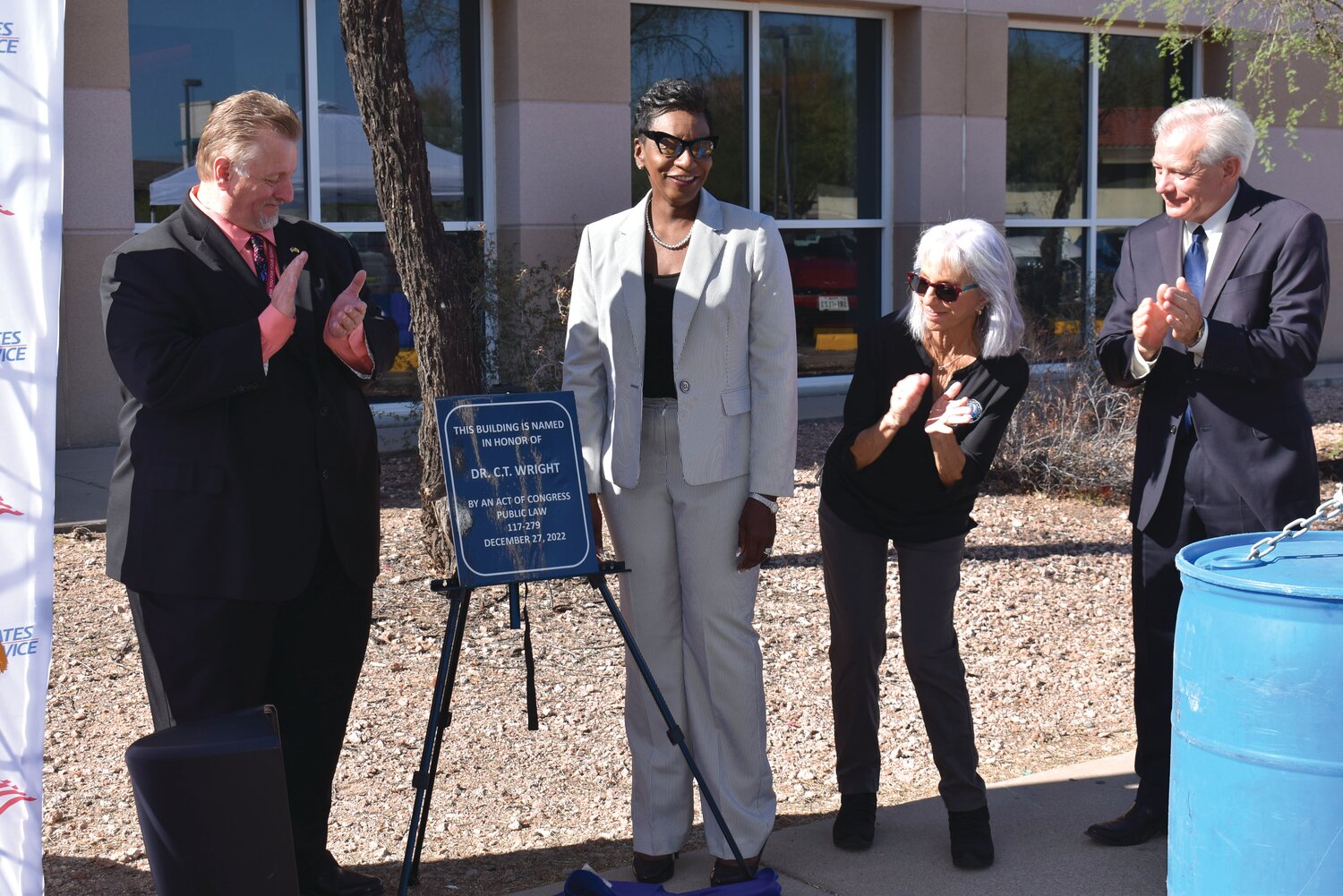 Congressman David Schweikert (AZ – 1), a Fountain Hills resident and friend of the late Dr. C.T. Wright, spearheaded the effort to get the legislation to name the local Post Office in Wright’s honor.